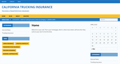 Desktop Screenshot of californiatruckinginsurance.com