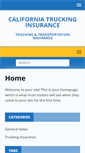 Mobile Screenshot of californiatruckinginsurance.com