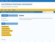 Tablet Screenshot of californiatruckinginsurance.com